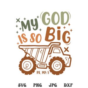 My God is So Big kids SVG PNG, Christian Svg, Toddler png, Retro kids png